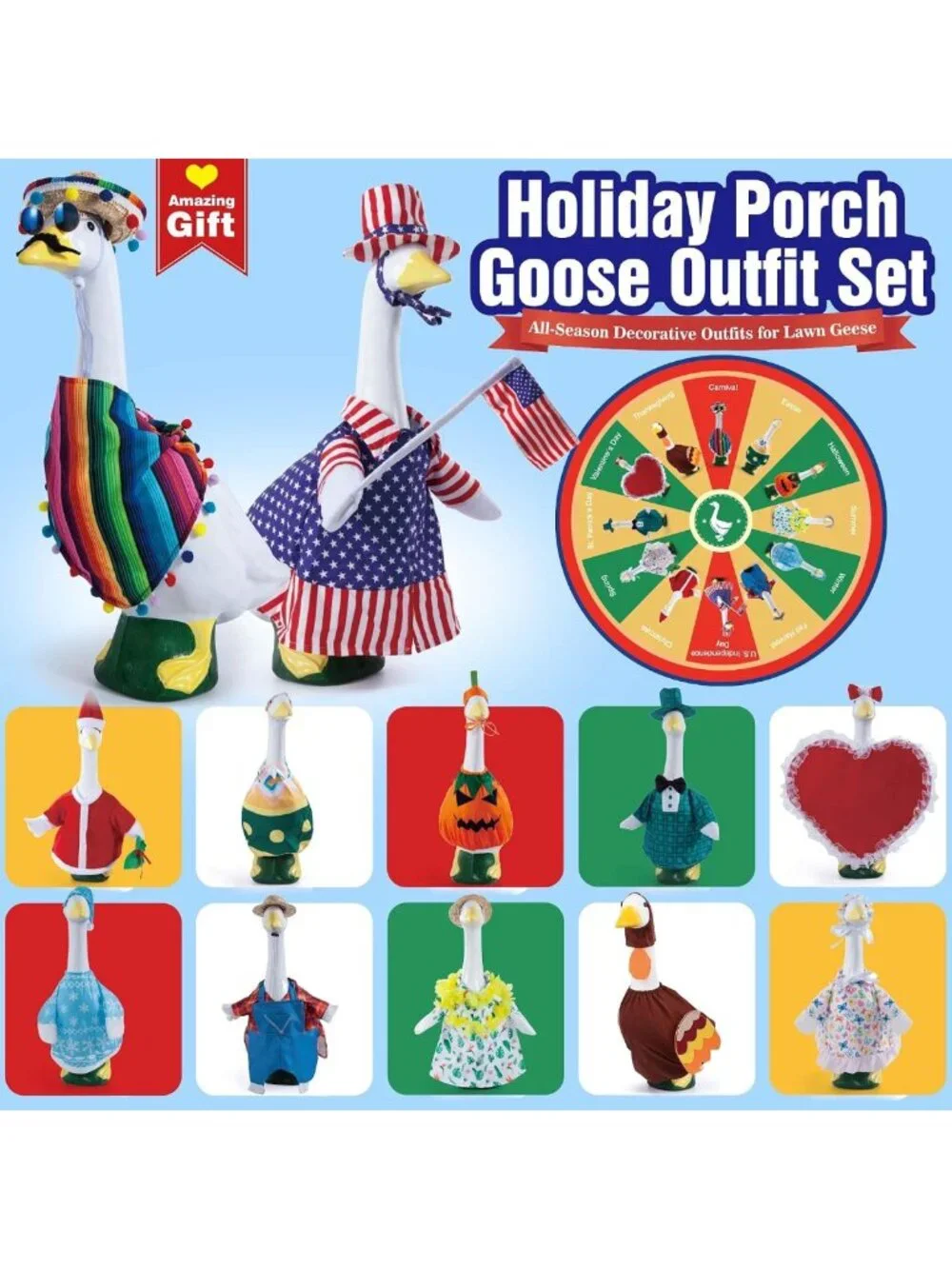 12 Holiday Porch Goose Outfits for 23